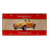 Placa Para Auto Camioneta. Vw Beetle. The People´s Car Pl-09