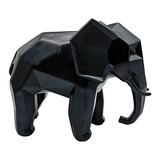 Elfwill Estatua De Elefante Abstracta De Geometría De Resina