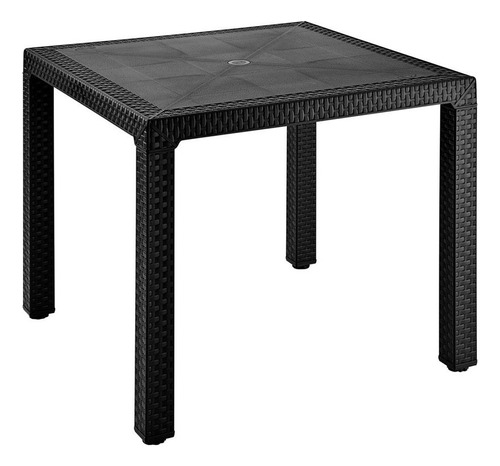 Mesa Eterna Rimax Cuadrada Color Negro