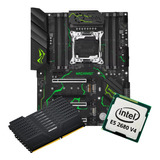 Kit Gamer Placa Mãe X99 Mr9s Green Xeon E5 2680 V4 128gb
