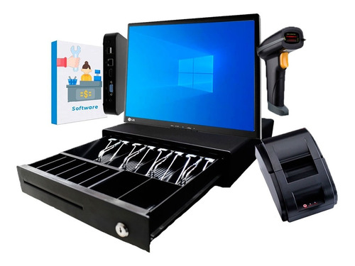 Kit Punto Venta Pc Touch Lector Codigo Impresora Térmica