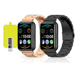 Correa Compatible Con Huawei Watch Fit 2 Acero De Eslabones