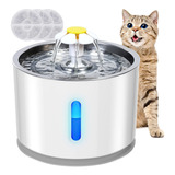 Petiigo Fuente De Agua Para Gatos, De Acero Inoxidable, Ultr