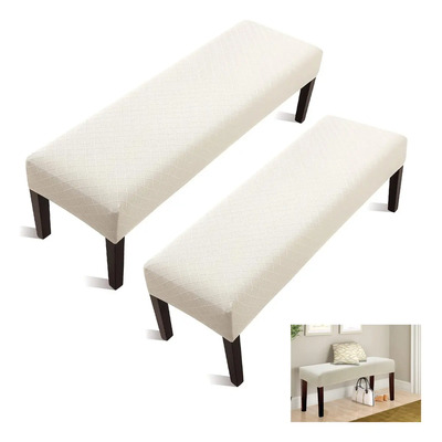 2pzs Funda De Jacquard Para Banco De Comedor Protector Color Beige | MercadoLibre