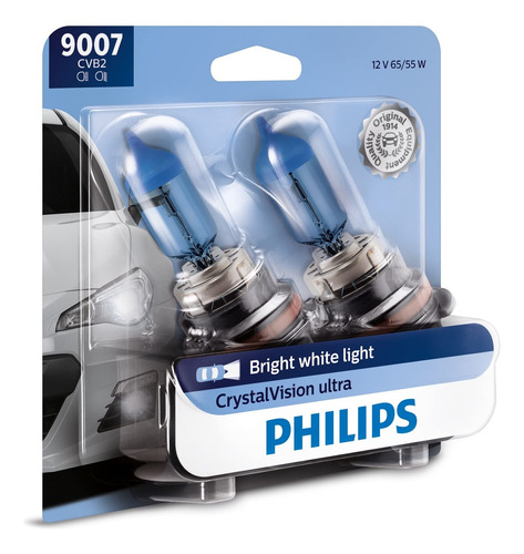 Philips 9007 Lámpara Delantera Premium Crystal Vision Ultra,