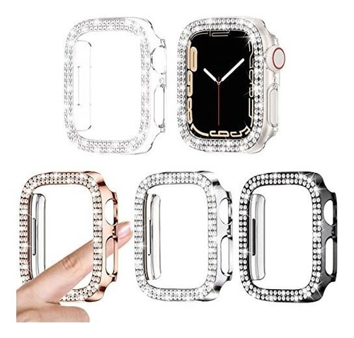 4 Cases Bumpers Para Apple Watch Series 6 5 4 Se 40mm