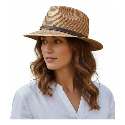 Sombrero Catrina Vintage Palma Tipo Sahuayo Unisex Trilby Quemado M | Meses sin interés