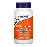 Now Foods L-carnitina 250 Mg 60 Capsulas Vegetales Sfn