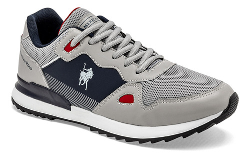 Tenis American Polo 2598 Para Hombre Color Gris E8