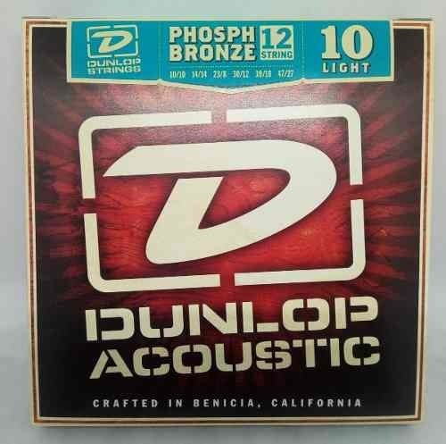 Cuerdas Guitarra Acustica 12c Jim Dunlop Dap10/47 Usa