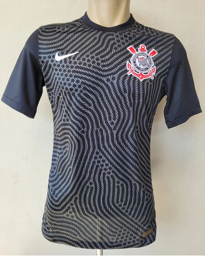 Camisa Corinthians Goleiro Cássio Masculina Preta 2020 2021