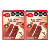 2 Harina Para Pastel Betty Crocker Chocolate Red Velvet 375g