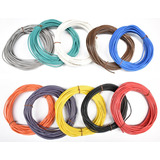 Cable Automotriz 100% Cobre Calibre 18 10 Colores 10 Mts C/u