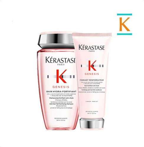 Kit Kérastase Genesis: Shampoo Bain Hydra + Acondicionador