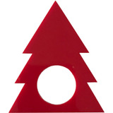 Porta Guardanapo Árvore De Natal Vermelho 7 Cm 4 Uni Vivarte