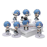 Figura De Anime De Japón Rem, 7 Piezas/1 Juego, Re: Zero