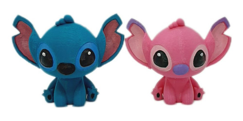 Figura Stitch Y Ángel - Impresión 3d