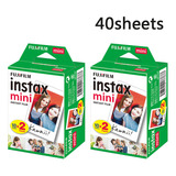 40 Hojas De Papel Fotográfico Fujifilm Instax Para Minicámar