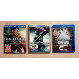 Capitán América Trilogía Imp 6 Disc Blu-ray 3d + 2d Original