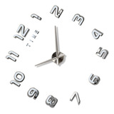 Reloj De Pared Grande Con Números 3d, Silencioso, Simple Y A