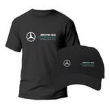 Combo Camiseta Y Gorra Personalizada Amg Mercedes Team