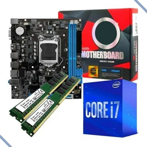 Kit Processador I73770 3.9 Ghz + Placa Mãe  H61 + 16gb 1666