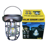 Farol Solar Foco Con Sensor Movimiento Terraza Jardin Patio