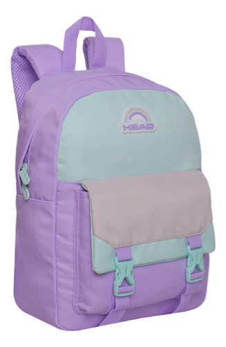 Mochila Infantil Sweet Color Block Lila Head