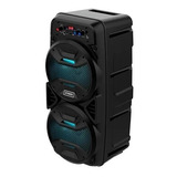 Torre Parlante Portátil Bluetooth Con Luces Y Radio Fm Etheo