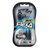 Bic Flex 4 Para Hombres, Afeitadora Desechable, 3 Ea, Paquet