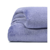 Frazada Danubio Frazada Flannel Color Purple Con Diseño Lisa De 2.46m X 2.2m