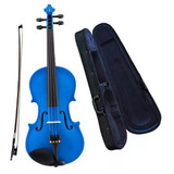 Violín Cervini Cremona 4/4 Hv100 Bu Azul Estuche Arco *tm