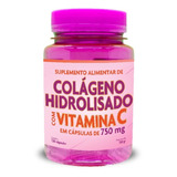 Colageno Hidrolisado 750mg Com Vitamina C Com 120 Cápsulas