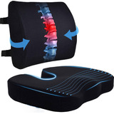 Cojin Lumbar Ergonomico Y Asiento Ergonomico Para Sillas Kit