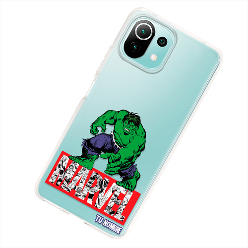 Funda Para Xiaomi Hulk Marvel Con Tu Nombre