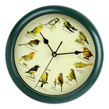 Reloj De Pared Con Diseño De Pájaros Cantores, Reloj De
