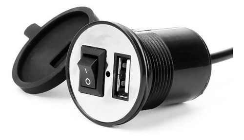 Cargador Usb Para Moto Interruptor Incorporado 