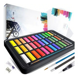 Set De Tinta Solid Aquarela De 48 Colores