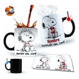 Taza Mágica  Para Café Personalizada Snoopy Regalo Original