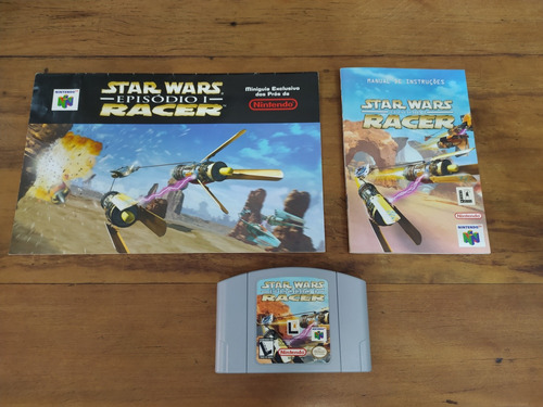 Star Wars Episódio I Racer N64 C/ Miniguia E Manual Original