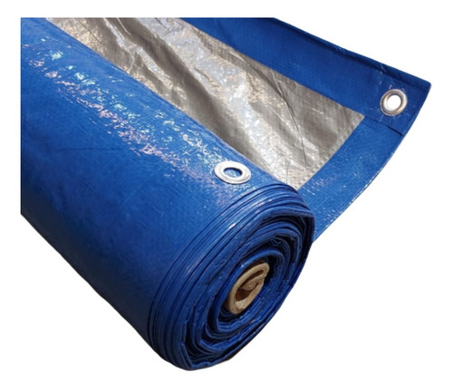 Lona Rafia Cobertor Azul Plastificada 2 X 4 Mts Con Ojales