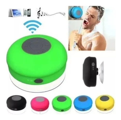 Parlante Bluetooth Resistente Al Agua Manos Libres Para Baño Color Verde