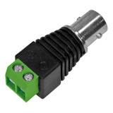 Conector Bnc Femea Com Borne Para Cftv Kit 100 Unidades