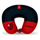 Almofada De Pescoco Viagem Descanso Times Futebol - Flamengo Cor Vermelha