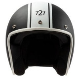 Casco Abierto Hawk 721 Challenger Negro Y Blanco Talle L Om 