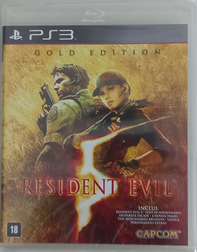 Resident Evil 5 Gold Edition Original Lacrado M. Física Ps3