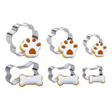 Cortador De Galletas Para Perros Y Huesos (set De 6), Acero 