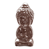 Enfeite Em Cerâmica Buda Pequeno Rosa - 7cm