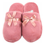 Pantuflas Pola Felpa Cómodo Frío Invierno Mujer