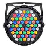 Refletor Canhão Led Par 64 Rgbwa 60 Leds De 3w Dmx Strobo Dj